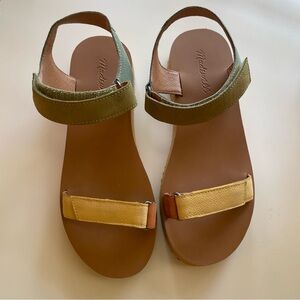 Madewell Maggie Sandal in Colorblock 7.5